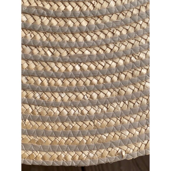 Vintage Straw Sun Hat Made in Italy Mint Condition Natural Nautical Maritime main image 11